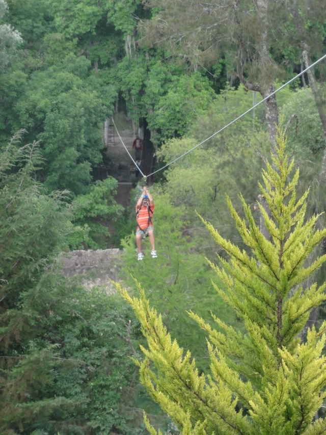 Volando en la hacienda